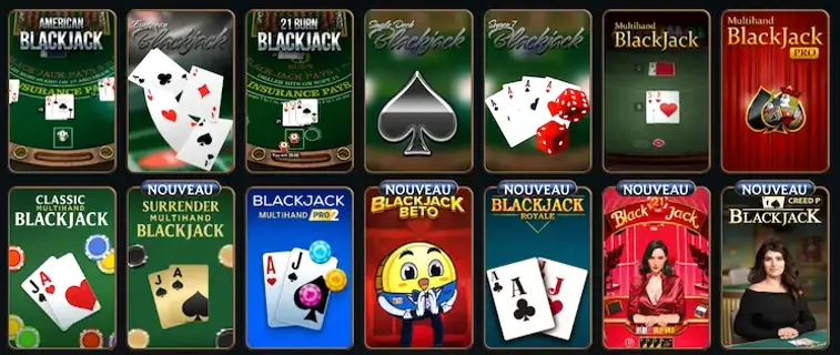 Principes du blackjack et décisions possibles pendant une main