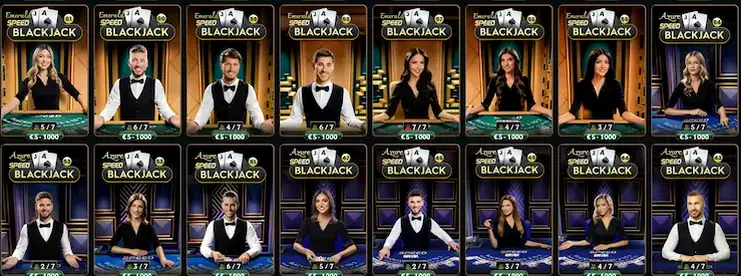 Déroulement d’une partie avec croupier et interface de mise